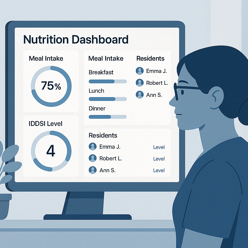 Nutrition dashboard interface